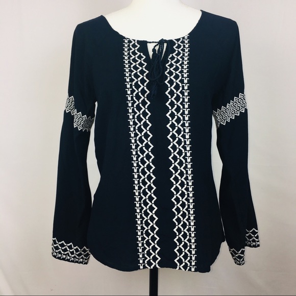 J Roberts Texas Boutique boho style Tunic - Size S - Picture 1 of 5